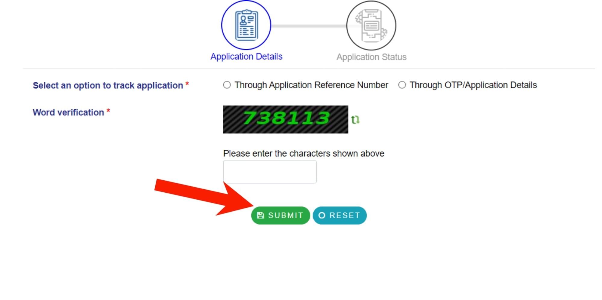 Application Status Bihar RTPS